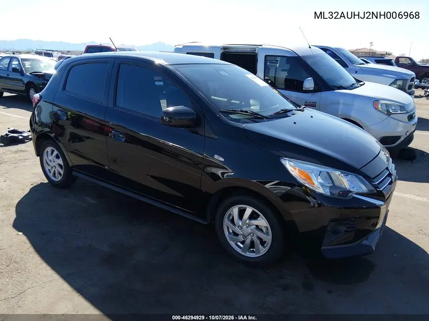 MITSUBISHI MIRAGE 2022, VIN ML32AUHJ2NH006968