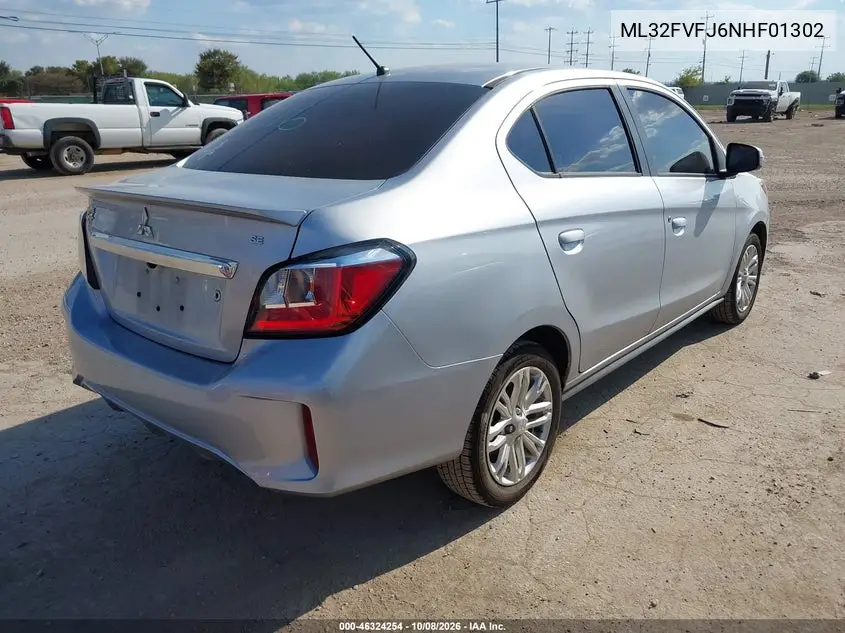 2022 MITSUBISHI MIRAGE VIN ML32FVFJ6NHF01302 — фото 4