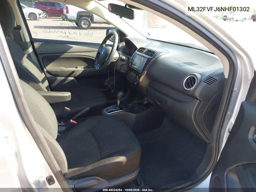2022 MITSUBISHI MIRAGE VIN ML32FVFJ6NHF01302 — фото 5