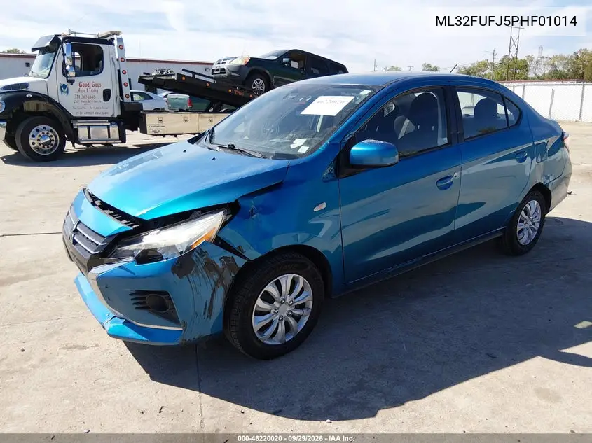 2023 MITSUBISHI MIRAGE VIN ML32FUFJ5PHF01014 — фото 2