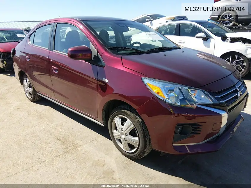 MITSUBISHI MIRAGE 2023, VIN ML32FUFJ7PHF03704
