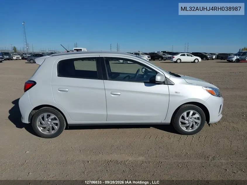 2024 MITSUBISHI MIRAGE VIN ML32AUHJ4RH038987 — фото 13