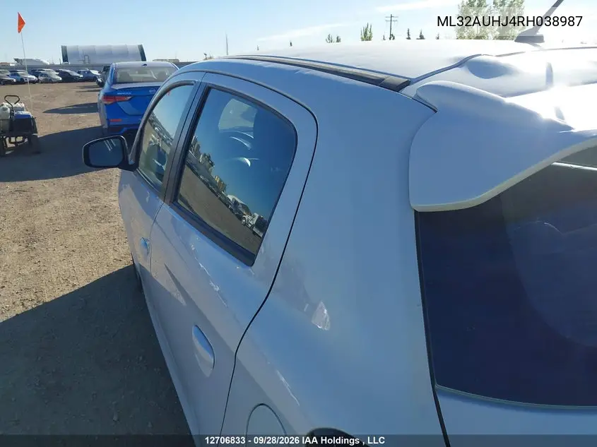 2024 MITSUBISHI MIRAGE VIN ML32AUHJ4RH038987 — фото 21