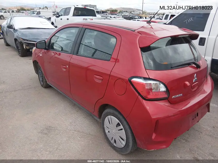 2024 MITSUBISHI MIRAGE VIN ML32AUHJ7RH018023 — фото 3