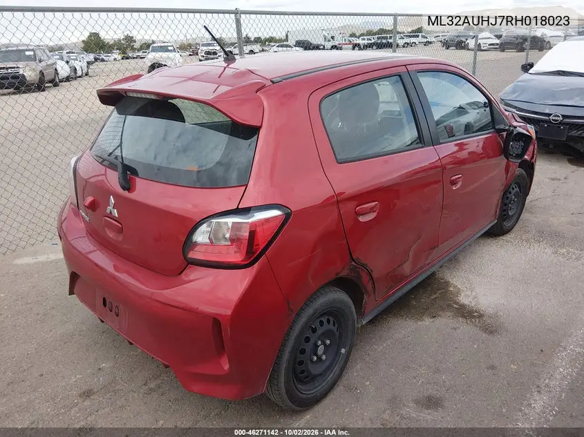 2024 MITSUBISHI MIRAGE VIN ML32AUHJ7RH018023 — фото 4