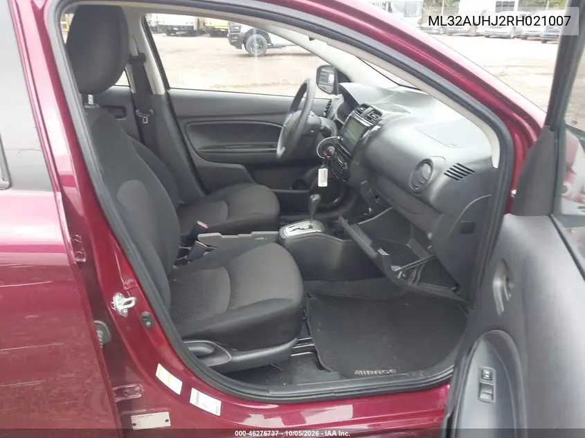 2024 MITSUBISHI MIRAGE VIN ML32AUHJ2RH021007 — фото 5