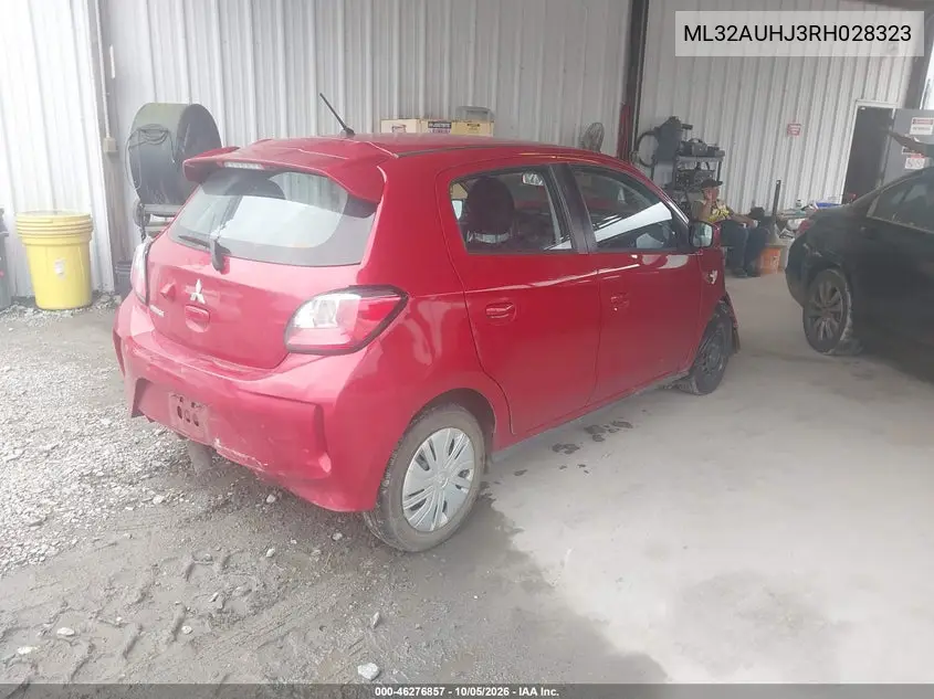 2024 MITSUBISHI MIRAGE VIN ML32AUHJ3RH028323 — фото 4