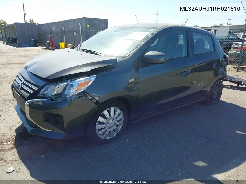 2024 MITSUBISHI MIRAGE VIN ML32AUHJ1RH021810 — фото 2