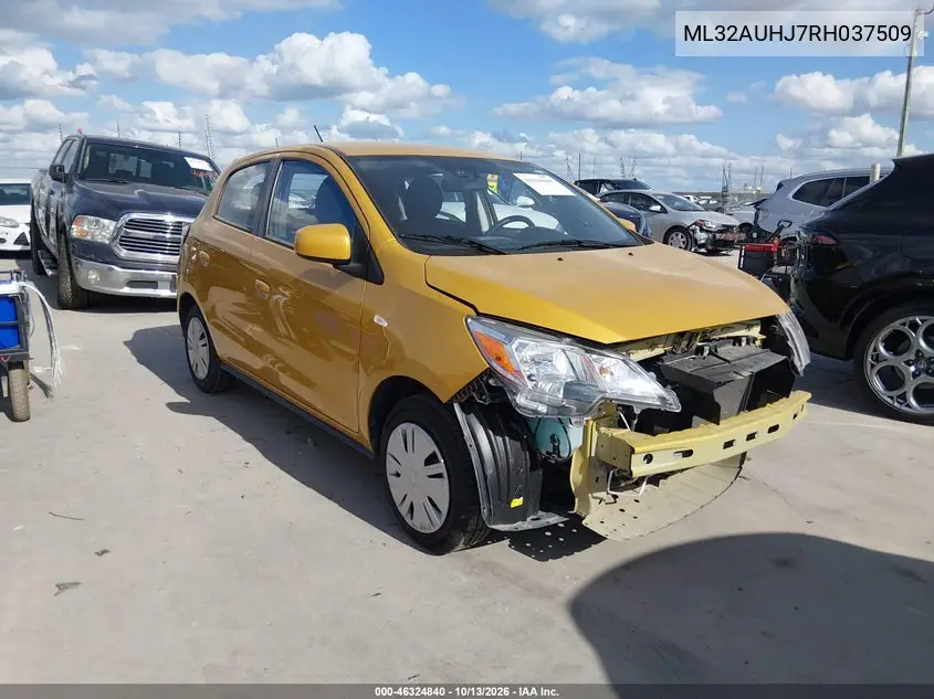 MITSUBISHI MIRAGE 2024, VIN ML32AUHJ7RH037509