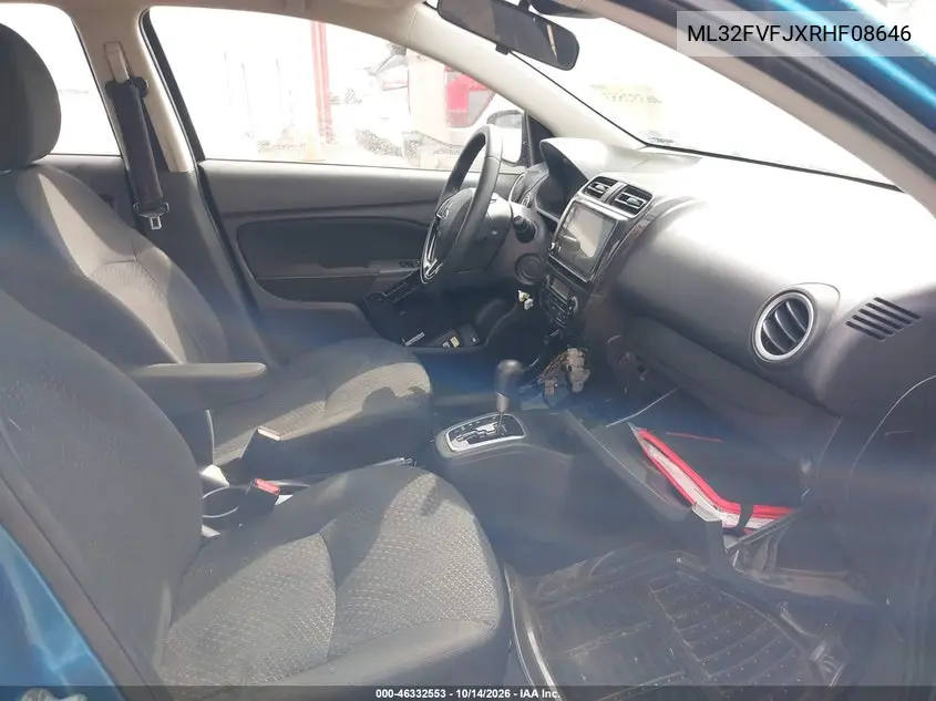 2024 MITSUBISHI MIRAGE VIN ML32FVFJXRHF08646 — фото 5