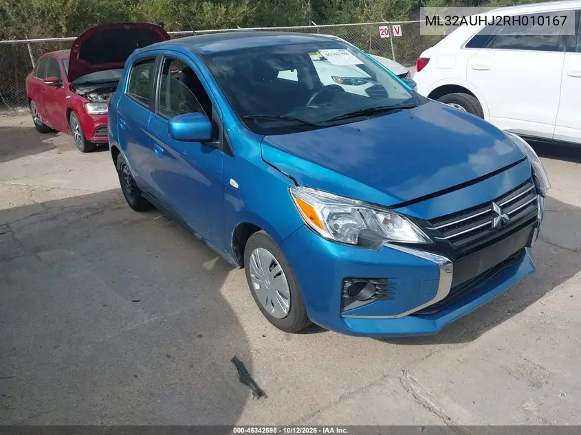 MITSUBISHI MIRAGE 2024, VIN ML32AUHJ2RH010167
