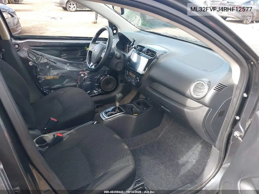 2024 MITSUBISHI MIRAGE VIN ML32FVFJ4RHF12577 — фото 5