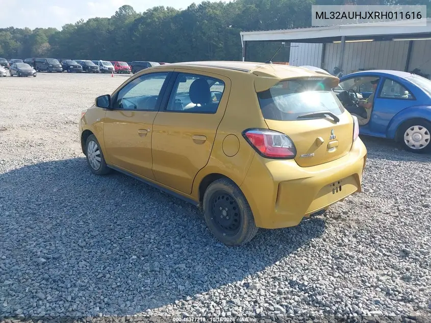 2024 MITSUBISHI MIRAGE VIN ML32AUHJXRH011616 — фото 3