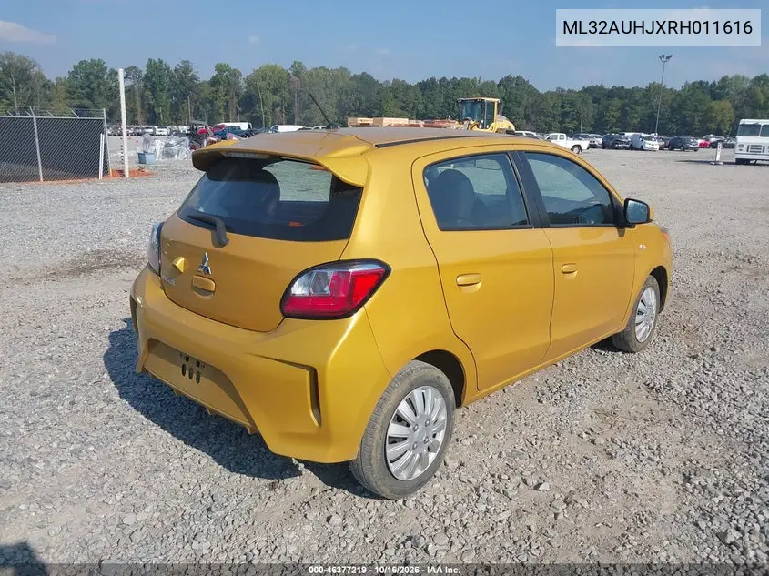 2024 MITSUBISHI MIRAGE VIN ML32AUHJXRH011616 — фото 4