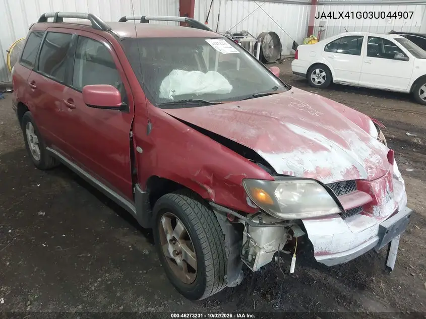 MITSUBISHI OUTLANDER 2003, VIN JA4LX41G03U044907