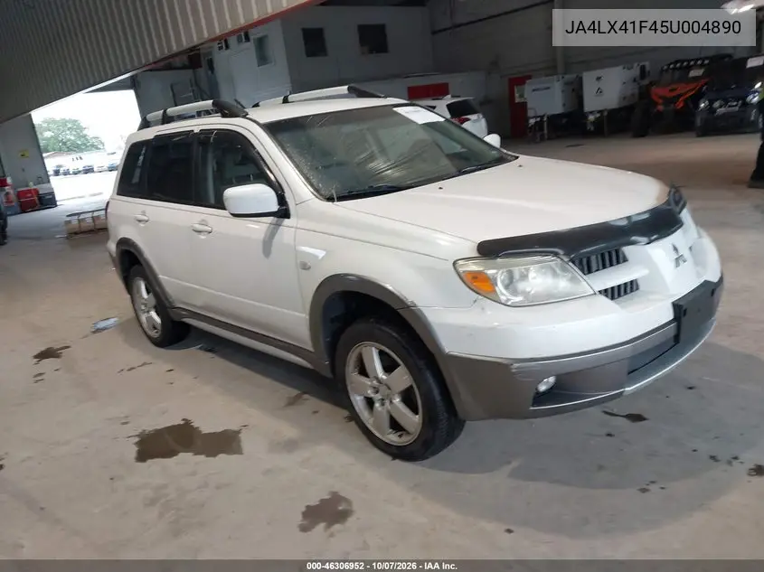 MITSUBISHI OUTLANDER 2005, VIN JA4LX41F45U004890