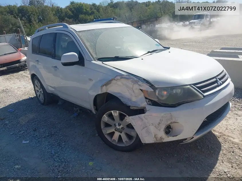 MITSUBISHI OUTLANDER 2007, VIN JA4MT41X07Z022799