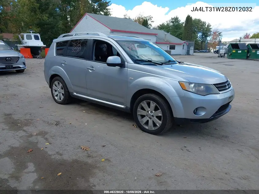 MITSUBISHI OUTLANDER 2008, VIN JA4LT31W28Z012032