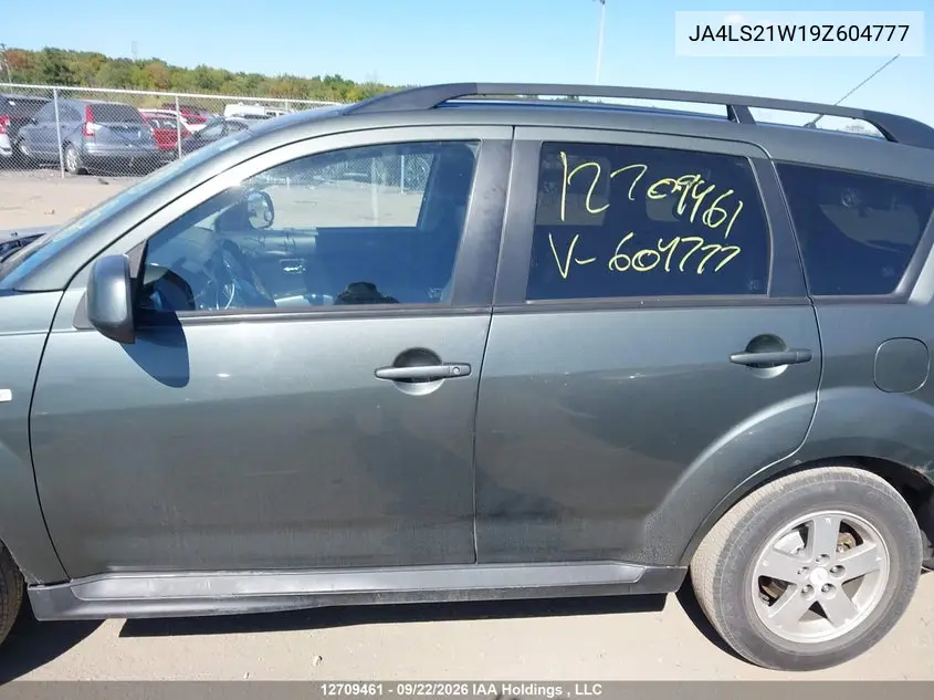 2009 MITSUBISHI OUTLANDER VIN JA4LS21W19Z604777 — фото 14