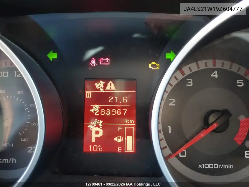 2009 MITSUBISHI OUTLANDER VIN JA4LS21W19Z604777 — фото 15