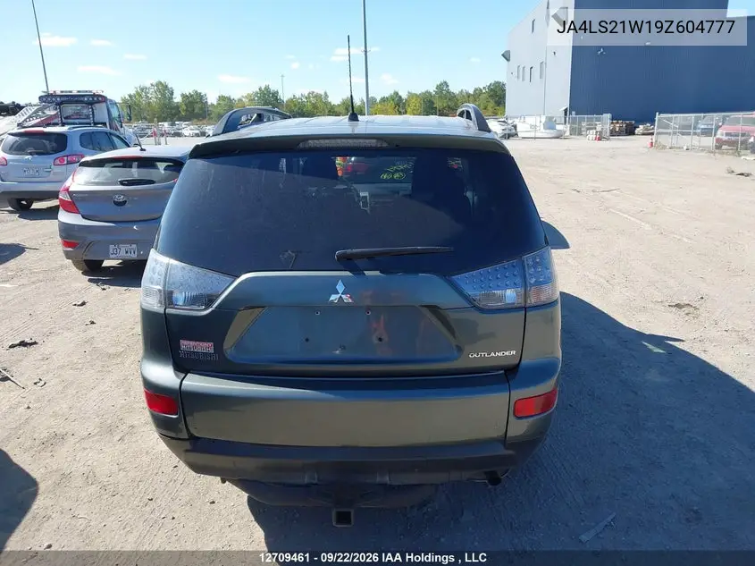 2009 MITSUBISHI OUTLANDER VIN JA4LS21W19Z604777 — фото 16