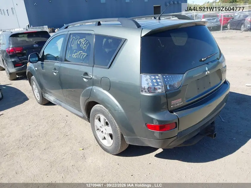 2009 MITSUBISHI OUTLANDER VIN JA4LS21W19Z604777 — фото 3