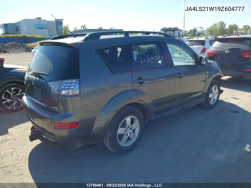 2009 MITSUBISHI OUTLANDER VIN JA4LS21W19Z604777 — фото 4