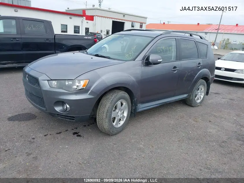 2010 MITSUBISHI OUTLANDER VIN JA4JT3AX5AZ601517 — фото 2