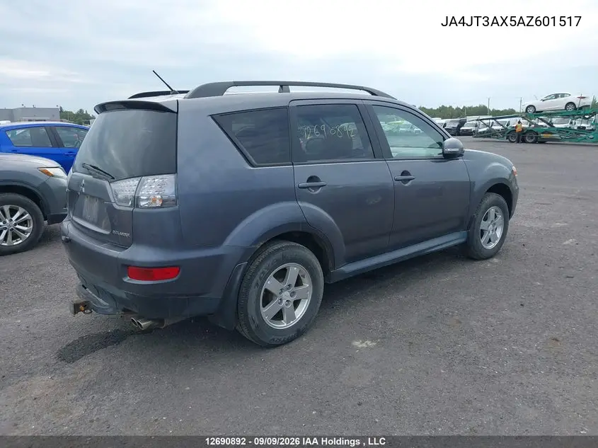2010 MITSUBISHI OUTLANDER VIN JA4JT3AX5AZ601517 — фото 4