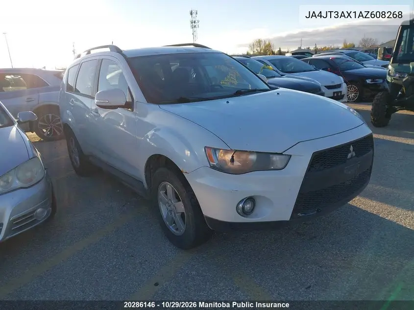 MITSUBISHI OUTLANDER 2010, VIN JA4JT3AX1AZ608268