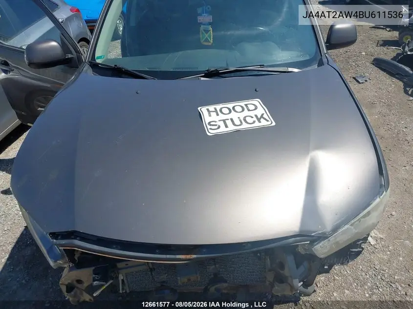 2011 MITSUBISHI OUTLANDER VIN JA4AT2AW4BU611536 — фото 10