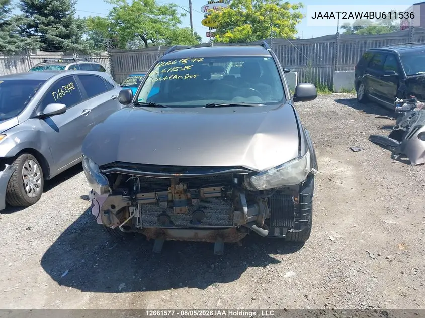 2011 MITSUBISHI OUTLANDER VIN JA4AT2AW4BU611536 — фото 13