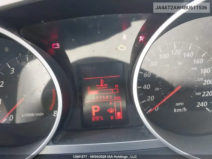 2011 MITSUBISHI OUTLANDER VIN JA4AT2AW4BU611536 — фото 16