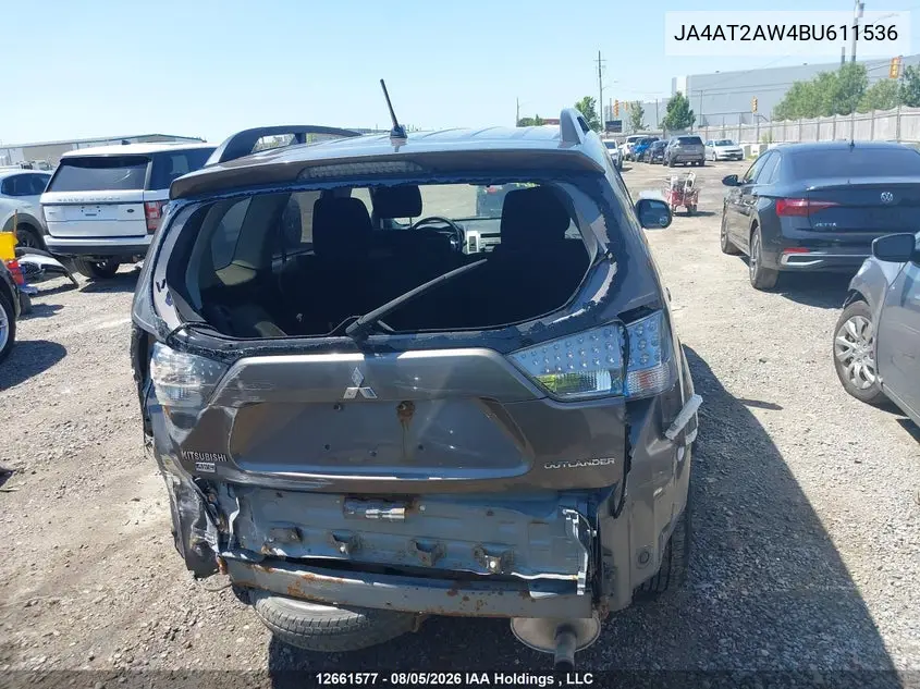 2011 MITSUBISHI OUTLANDER VIN JA4AT2AW4BU611536 — фото 17