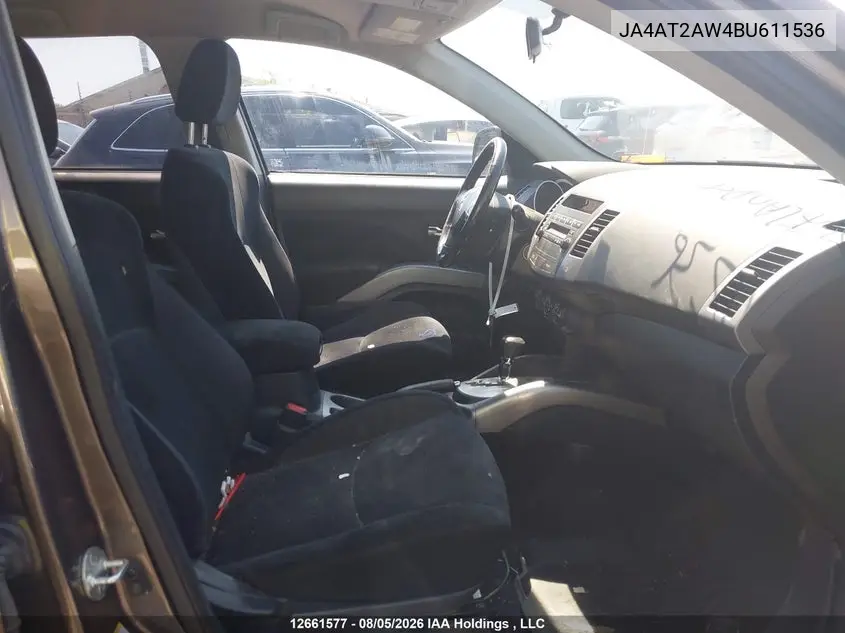 2011 MITSUBISHI OUTLANDER VIN JA4AT2AW4BU611536 — фото 5