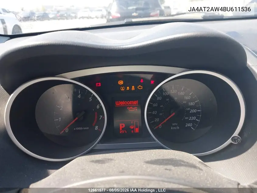 2011 MITSUBISHI OUTLANDER VIN JA4AT2AW4BU611536 — фото 7