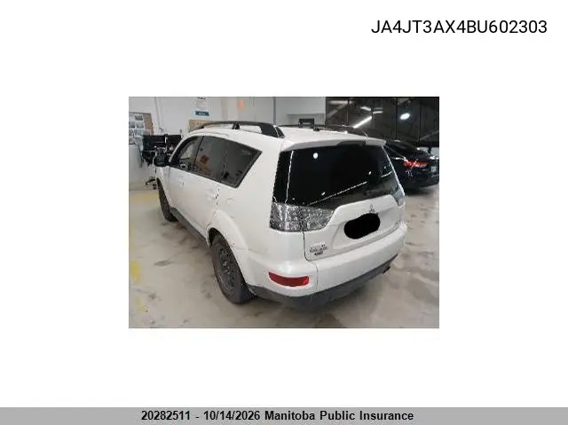 2011 MITSUBISHI OUTLANDER VIN JA4JT3AX4BU602303 — фото 3
