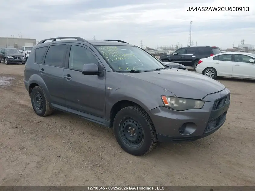MITSUBISHI OUTLANDER 2012, VIN JA4AS2AW2CU600913