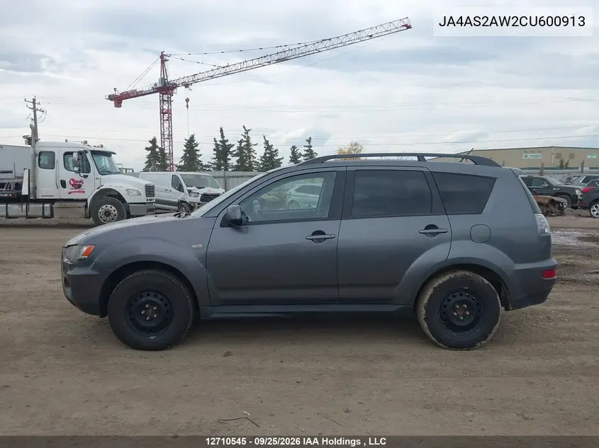 2012 MITSUBISHI OUTLANDER VIN JA4AS2AW2CU600913 — фото 13