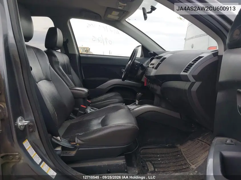 2012 MITSUBISHI OUTLANDER VIN JA4AS2AW2CU600913 — фото 5