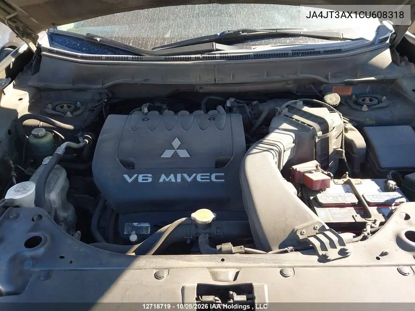 2012 MITSUBISHI OUTLANDER VIN JA4JT3AX1CU608318 — фото 10