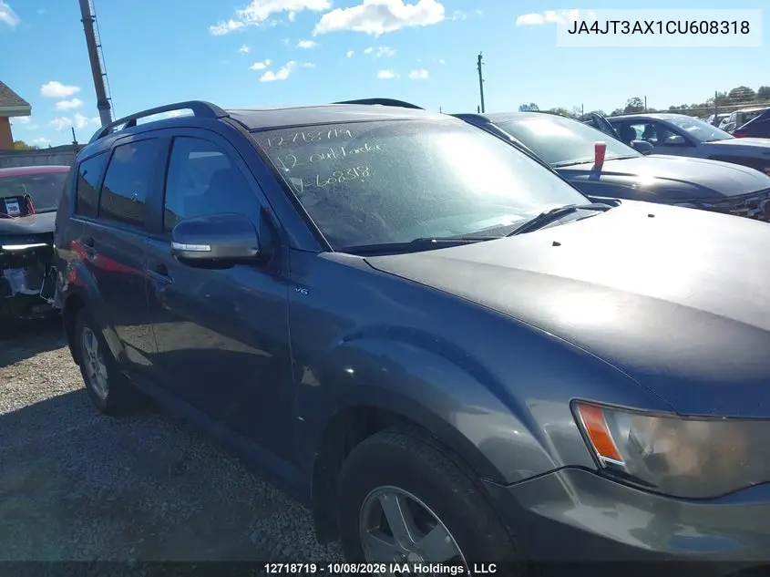 2012 MITSUBISHI OUTLANDER VIN JA4JT3AX1CU608318 — фото 13