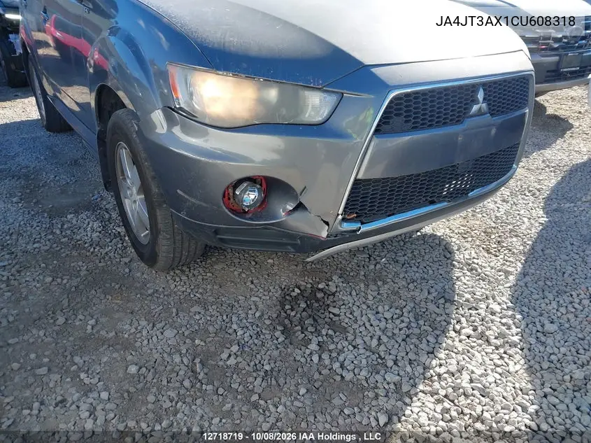 2012 MITSUBISHI OUTLANDER VIN JA4JT3AX1CU608318 — фото 6