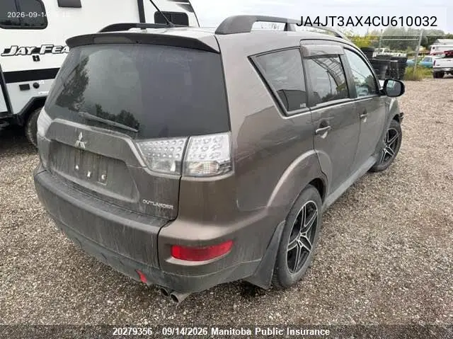2012 MITSUBISHI OUTLANDER VIN JA4JT3AX4CU610032 — фото 4