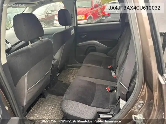 2012 MITSUBISHI OUTLANDER VIN JA4JT3AX4CU610032 — фото 8