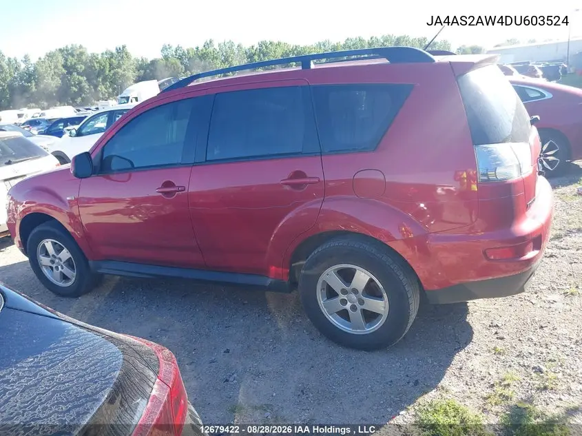 2013 MITSUBISHI OUTLANDER VIN JA4AS2AW4DU603524 — фото 14