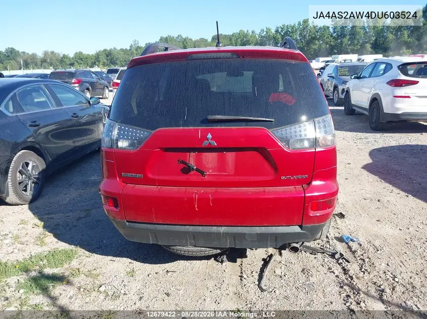 2013 MITSUBISHI OUTLANDER VIN JA4AS2AW4DU603524 — фото 16