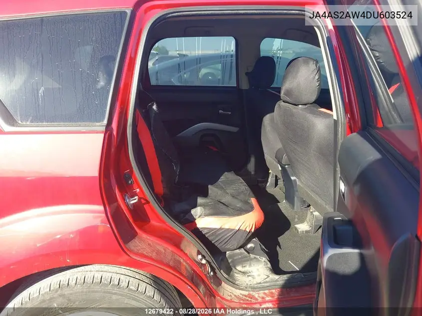 2013 MITSUBISHI OUTLANDER VIN JA4AS2AW4DU603524 — фото 8
