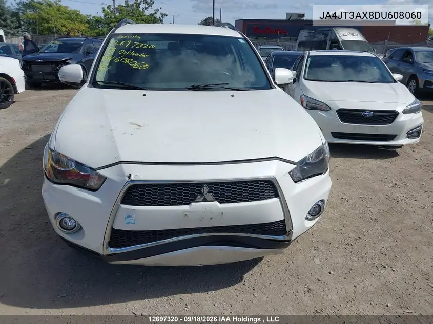 2013 MITSUBISHI OUTLANDER VIN JA4JT3AX8DU608060 — фото 12