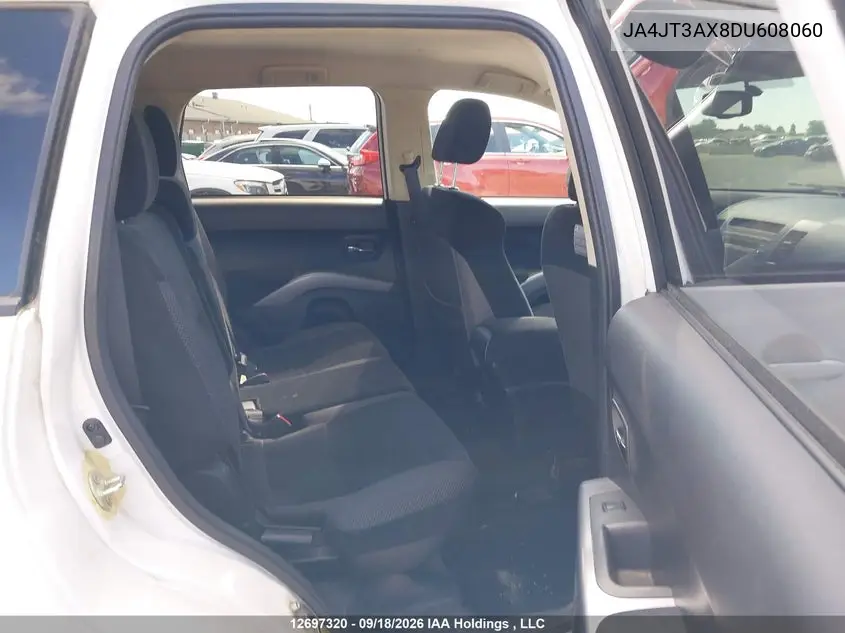 2013 MITSUBISHI OUTLANDER VIN JA4JT3AX8DU608060 — фото 8